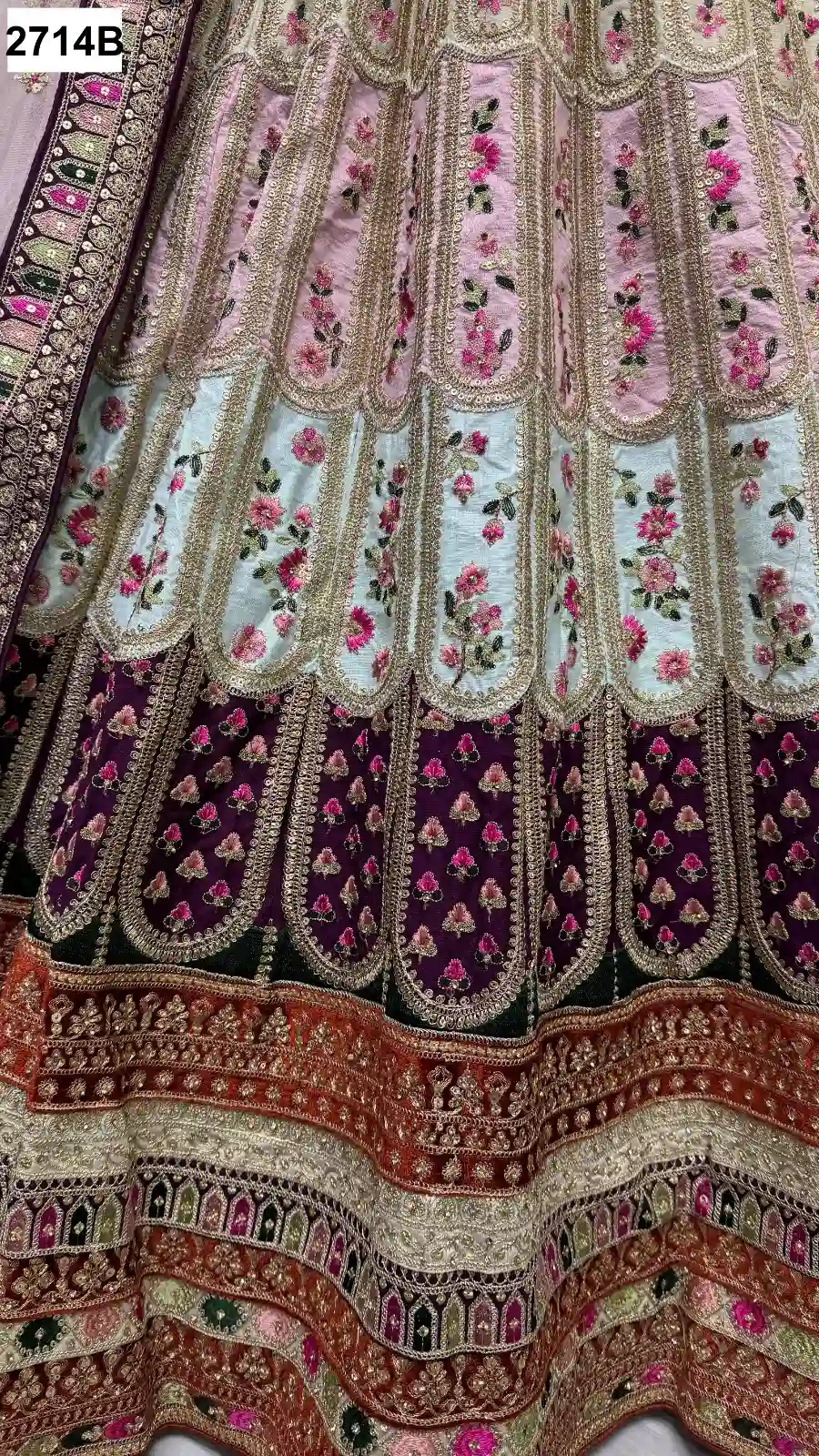 Anjani Art 2714A & 2714B Silk Wholesale Lehenga Catalog — Wholesale Lehenga, MPA wholesale from Surat — Photo 4